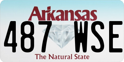 AR license plate 487WSE