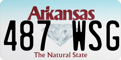AR license plate 487WSG