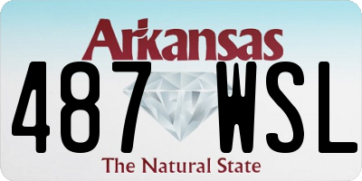 AR license plate 487WSL