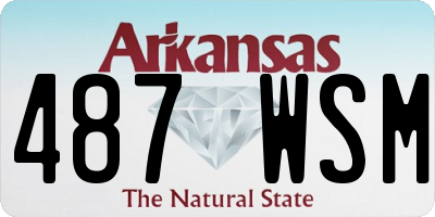 AR license plate 487WSM