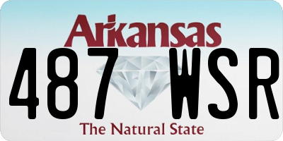 AR license plate 487WSR