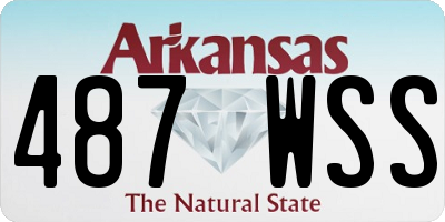 AR license plate 487WSS