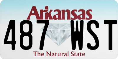 AR license plate 487WST