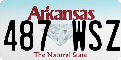 AR license plate 487WSZ