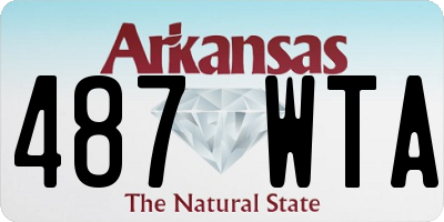 AR license plate 487WTA