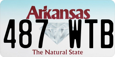 AR license plate 487WTB