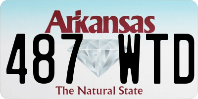 AR license plate 487WTD