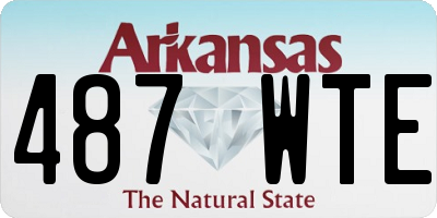 AR license plate 487WTE