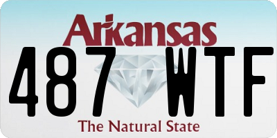 AR license plate 487WTF