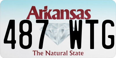 AR license plate 487WTG