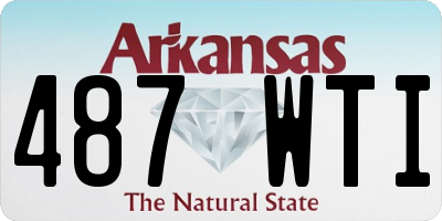 AR license plate 487WTI