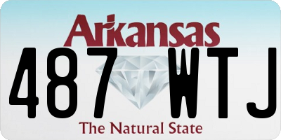 AR license plate 487WTJ
