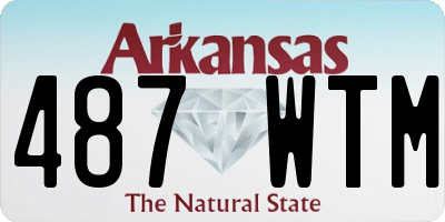 AR license plate 487WTM