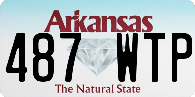 AR license plate 487WTP