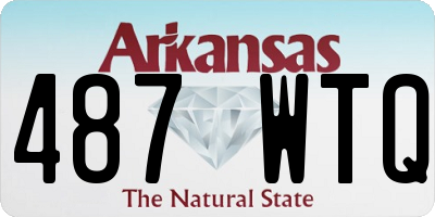 AR license plate 487WTQ