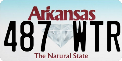 AR license plate 487WTR