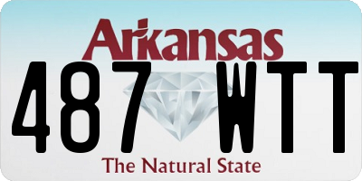 AR license plate 487WTT