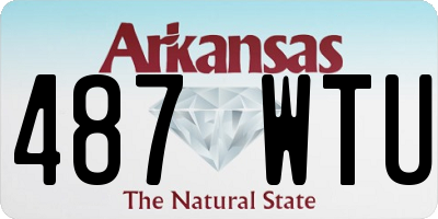 AR license plate 487WTU