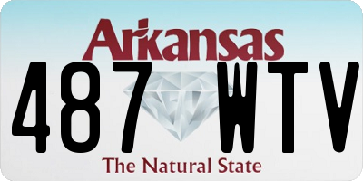 AR license plate 487WTV