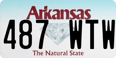 AR license plate 487WTW