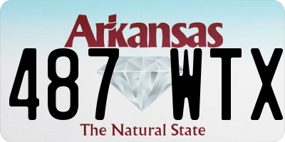 AR license plate 487WTX