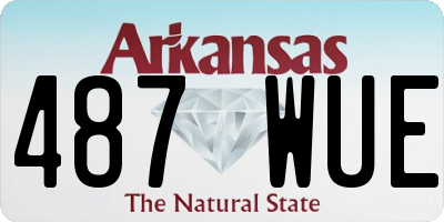 AR license plate 487WUE