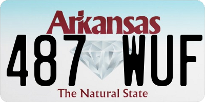 AR license plate 487WUF