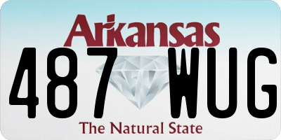 AR license plate 487WUG
