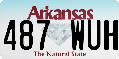 AR license plate 487WUH