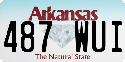 AR license plate 487WUI