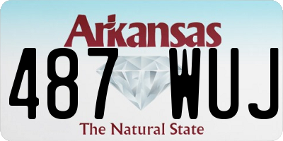 AR license plate 487WUJ