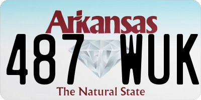 AR license plate 487WUK