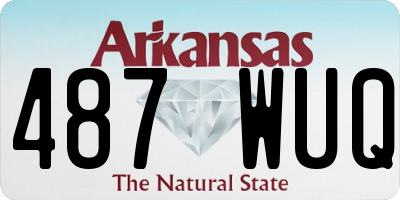 AR license plate 487WUQ