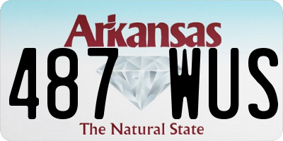 AR license plate 487WUS