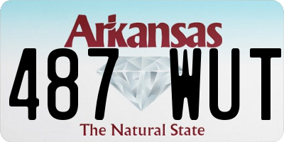 AR license plate 487WUT