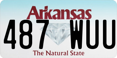 AR license plate 487WUU