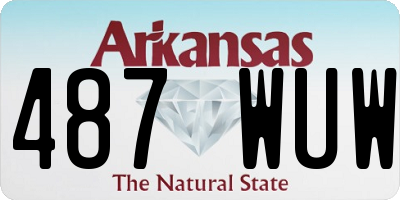 AR license plate 487WUW