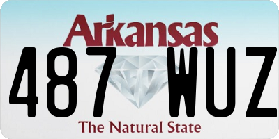 AR license plate 487WUZ