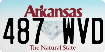 AR license plate 487WVD