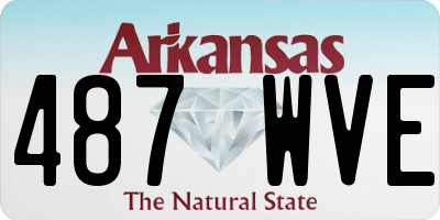 AR license plate 487WVE