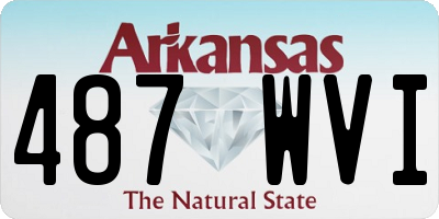 AR license plate 487WVI