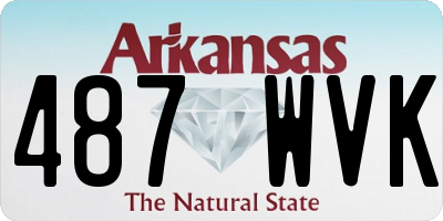 AR license plate 487WVK