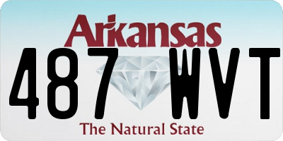 AR license plate 487WVT