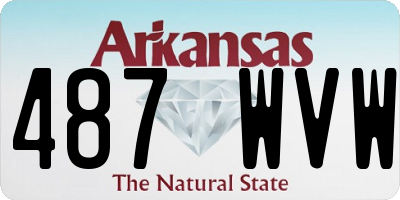 AR license plate 487WVW