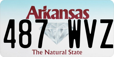 AR license plate 487WVZ