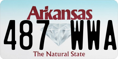 AR license plate 487WWA