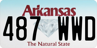 AR license plate 487WWD