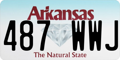 AR license plate 487WWJ