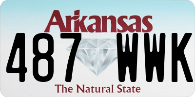 AR license plate 487WWK