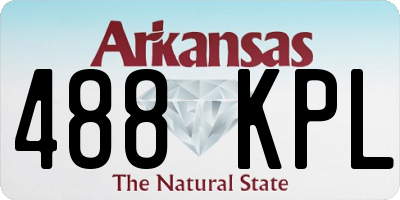 AR license plate 488KPL